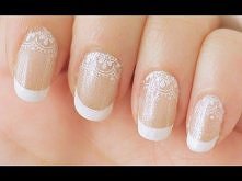 Lace French Manicure Nail Tutorial (Konad Stamping)