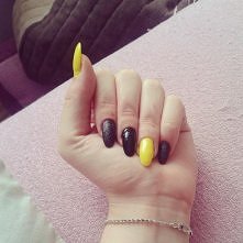 black & yellow