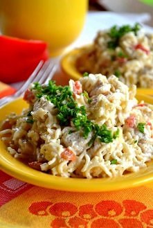 Prosta sałatka z kurczakiem...