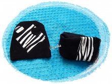 Czapka i komin dresówka + zebra