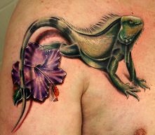 lizard design tattoo