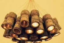 korek od wina i proszę jakie stylowe lampeczki:)