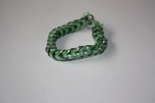 Szaro zielona bransoletka