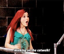 Walking on the catwalk