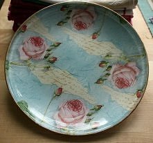 talerz decoupage