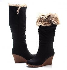 Kozaki na koturnie, ocieplane. Zobacz inne modele - wejdź na duże foto.