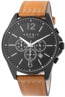 Męski zegarek na jasno brązowym pasku z czarną tarczą i kopertą to świetny wybór.