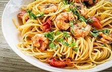 Spaghetti z krewetkami