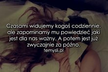Tyle słów, tyle myśli, których  nigdy nie wypowiem, o których nigdy się nie dowie...