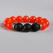 FLUO - jadeit fasetka DUUUŻE KULE & lawa