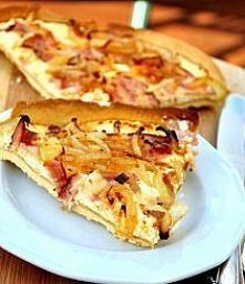 Tarta z białym serem i boczkiem