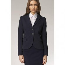 Granatowy żakiet taliowany Z01