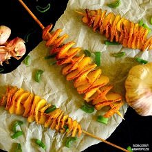 Zakręcone, ziołowe ziemniaki pieczone - sprężynki