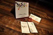 Zaproszenie ślubne, winietka, zawieszka na alkohol DRZEWO