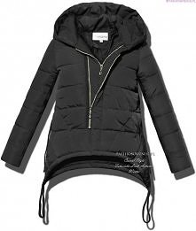 EKSKLUZYWNA OCIEPLANA KURTKA DAMSKA ASYMETRYCZNA model #81 w sklepie FASHIONAVENUE.PL