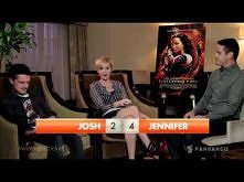Jennifer lawrence Josh Hutcherson sprawdzają jak dobrze się znają :)