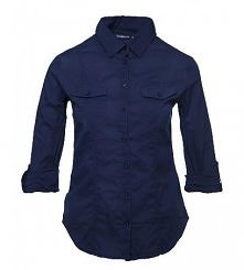 granatowa koszula, idealnie...