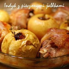 indyk z pieczonymi jabłkami