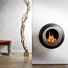 Vellum Wall-Mounted Fireplace by Cocoon Fires