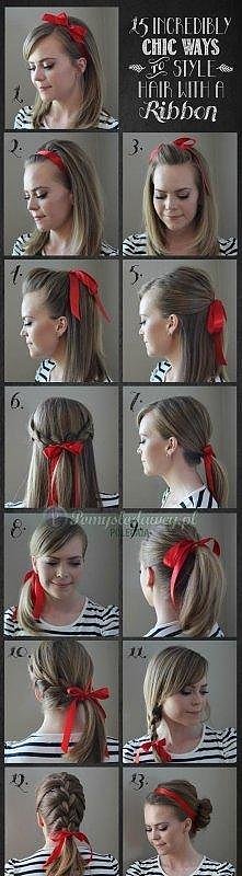 Zastosowanie wstążki  w róż...