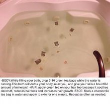 Zielona herbata do kąpieli :)