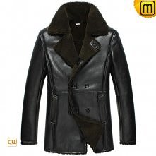 Mens Winter Sheepskin Pea Coat CW852158