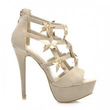 BEAUTY GIRL'S - Eleganckie Sandały na Szpilce i Platformie