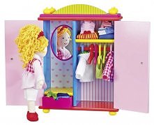 Lala szmacianka z szafa i ubrankami kolory-marzen.pl