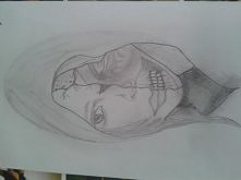 Moja pierwsza zszywka i moj pierwszy rysunek po naprawde dlugiej przerwie ale what ever :) najwazniejsze to nie stac w miejscu i sie rozwijac ^^