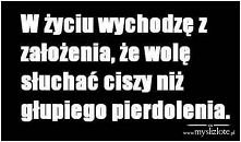 W życiu...