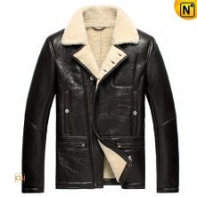 Mens Winter Sheepskin Biker Jacket CW856163