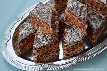 Składniki:

    1.5 opakowania prostokątnych lub okrągłych, suchych wafli tortowych
    1.5 szklanki mleka w proszku
    125ml mleka
    4 łyżki gorzkiego, dobrego kakao
    1 s...