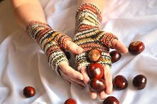 piękne jesienne rękawiczki *.*