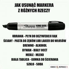 Jak wyczyścić zabrudzenia po markerze