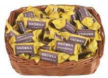 krówki - smak z dzieciństwa, kupowało się na wagę taką ciągutkę i buzia na trochę zaklejona;P