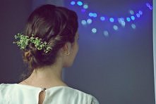 kwiaty we włosach :)