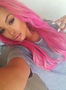 #pink #hair #włosy #girl #b...