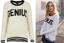 sweterek z napisem GENIUS