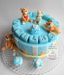Tort na chrzciny dla chłopca