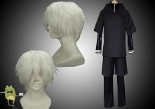 Tokyo Ghoul Ken Kaneki Cosplay Costume + Wig