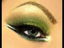 Green makeup