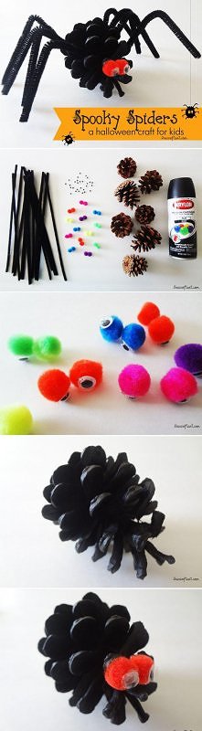 Zrób to sam - szyszkowy pająk