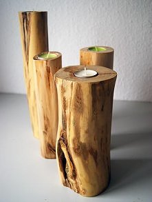 pieńkowe świeczniki/
by Kor...