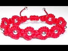 COMO HACER UNA PULSERA CON CUENTAS Y FLORES DE NUDOS DE MACRAME. TUTORIAL DIY