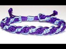 COMO HACER UNA PULSERA DE DOS COLORES AJUSTABLE CON NUDO SERPIENTE ADAPTABLE