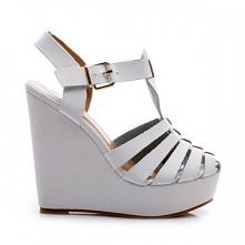 Merg - Wysokie KOTURNY sandały Damskie platformy