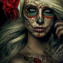 Halloweenowy make-up :>