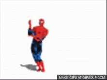 Ten gif jest genialny! Nie ma znaczenia jakiej piosenki słuchasz - Spider Man zawsze będzie tańczył do rytmu. Spróbujcie! :)