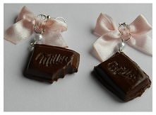 kolczyki z modeling Milka