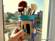 na pędzle ze słoika ;)